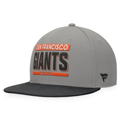 Gray/Black San Francisco Giants Fanatics Line Drive Two-Tone Snapback Hat