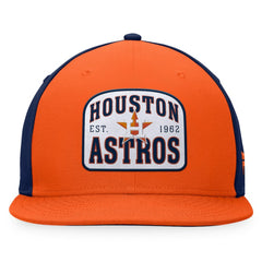 Orange/Navy Houston Astros Fanatics Cycle Snapback Hat