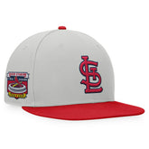 Gray/Red St. Louis Cardinals Fanatics Glory Days Two-Tone Snapback Hat