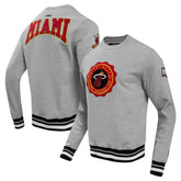 Miami Heat Pro Standard Crest Emblem Pullover Sweatshirt