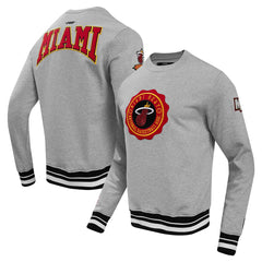 Miami Heat Pro Standard Crest Emblem Pullover Sweatshirt