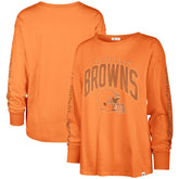 '47 Women's Tom Cat Lightweight Long Sleeve T-Shirt - Cleveland Browns T-shirts