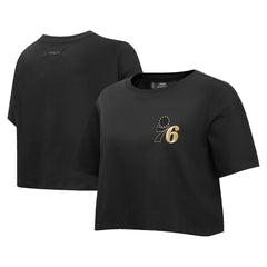 Philadelphia 76ers Pro Standard Women's Holiday Glam Boxy T-Shirt