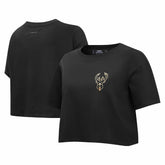 Milwaukee Bucks Pro Standard Women's Holiday Glam Boxy T-Shirt