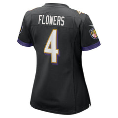 Zay Flowers Women's Alternate Game Jersey - Baltimore Ravens Jerseys