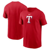 Red Texas Rangers Nike Fuse Large Logo T-Shirt
