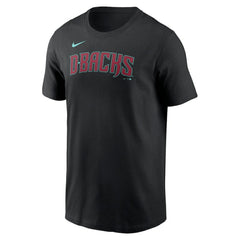 Black Arizona Diamondbacks Nike Wordmark T-Shirt