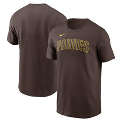 Brown San Diego Padres Nike Fuse Wordmark T-Shirt