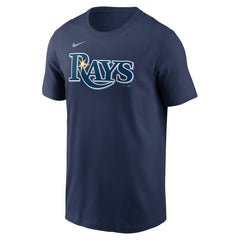 Navy Tampa Bay Rays Nike Fuse Wordmark T-Shirt