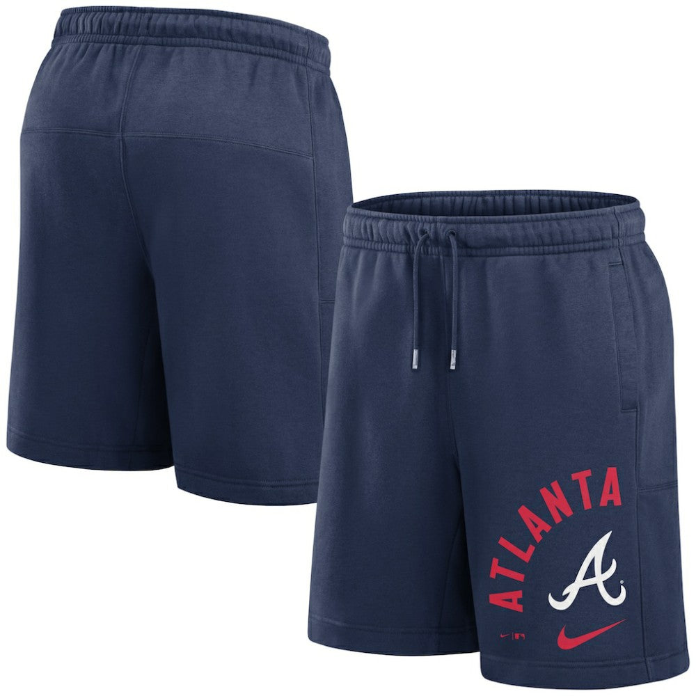 Navy Atlanta Braves Nike Arched Kicker Shorts