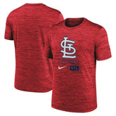 Red St. Louis Cardinals Nike Large Logo Velocity T-Shirt