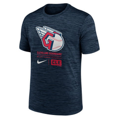 Navy Cleveland Guardians Nike Large Logo Velocity T-Shirt