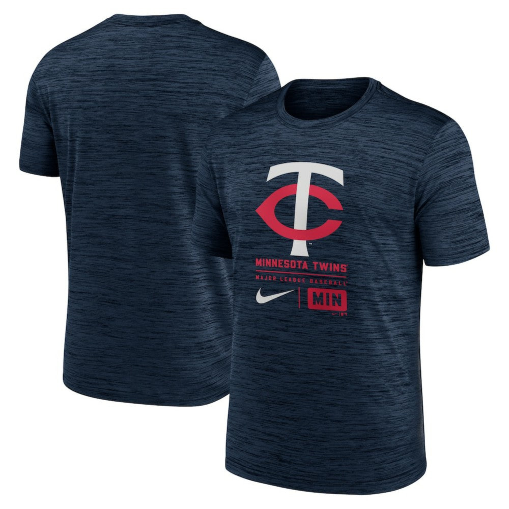 Navy Minnesota Twins Nike Large Logo Velocity T-Shirt