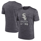 Black Chicago White Sox Nike Large Logo Velocity T-Shirt