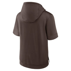 Brown San Diego Padres Nike Tri Code Lockup Short Sleeve Pullover Hoodie