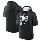 Black Chicago White Sox Nike Tri Code Lockup Short Sleeve Pullover Hoodie