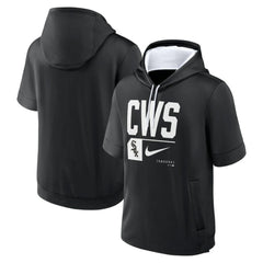Black Chicago White Sox Nike Tri Code Lockup Short Sleeve Pullover Hoodie