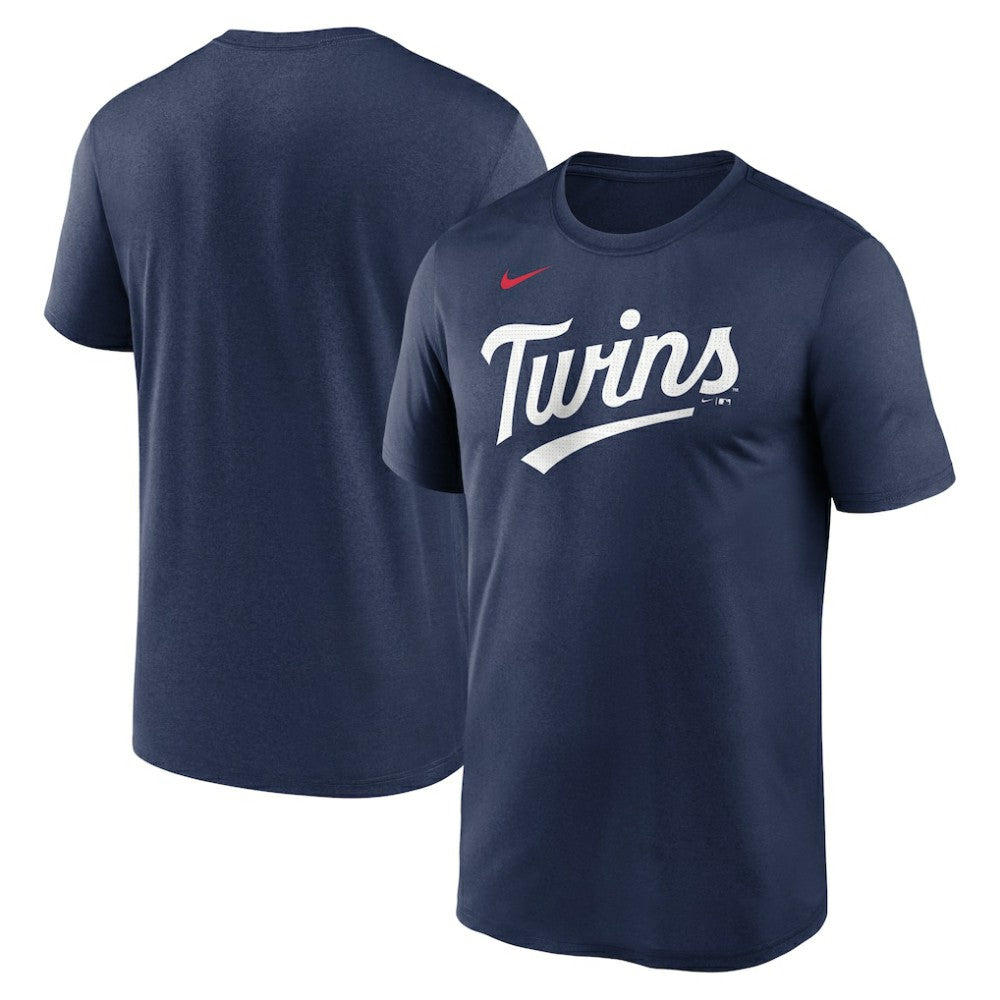Navy Minnesota Twins Nike Legend Fuse Wordmark T-Shirt