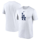 White Los Angeles Dodgers Nike Legend Fuse Large Logo Dri-FIT T-Shirt