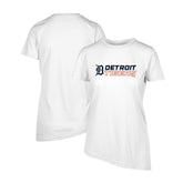 White Detroit Tigers Levelwear Women's Birch Chase T-Shirt