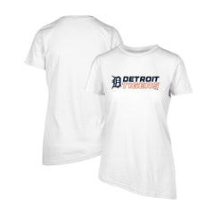 White Detroit Tigers Levelwear Women's Birch Chase T-Shirt