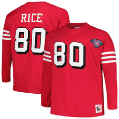 Jerry Rice Big & Tall Cut & Sew Player Name & Number Long Sleeve T-Shirt - San Francisco 49ers T-shirts