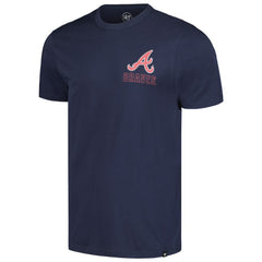 Navy Atlanta Braves '47 Hang Back Franklin T-Shirt