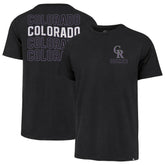 Black Colorado Rockies '47 Hang Back Franklin T-Shirt