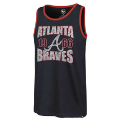 Navy Atlanta Braves '47 Upload Franklin Tank Top
