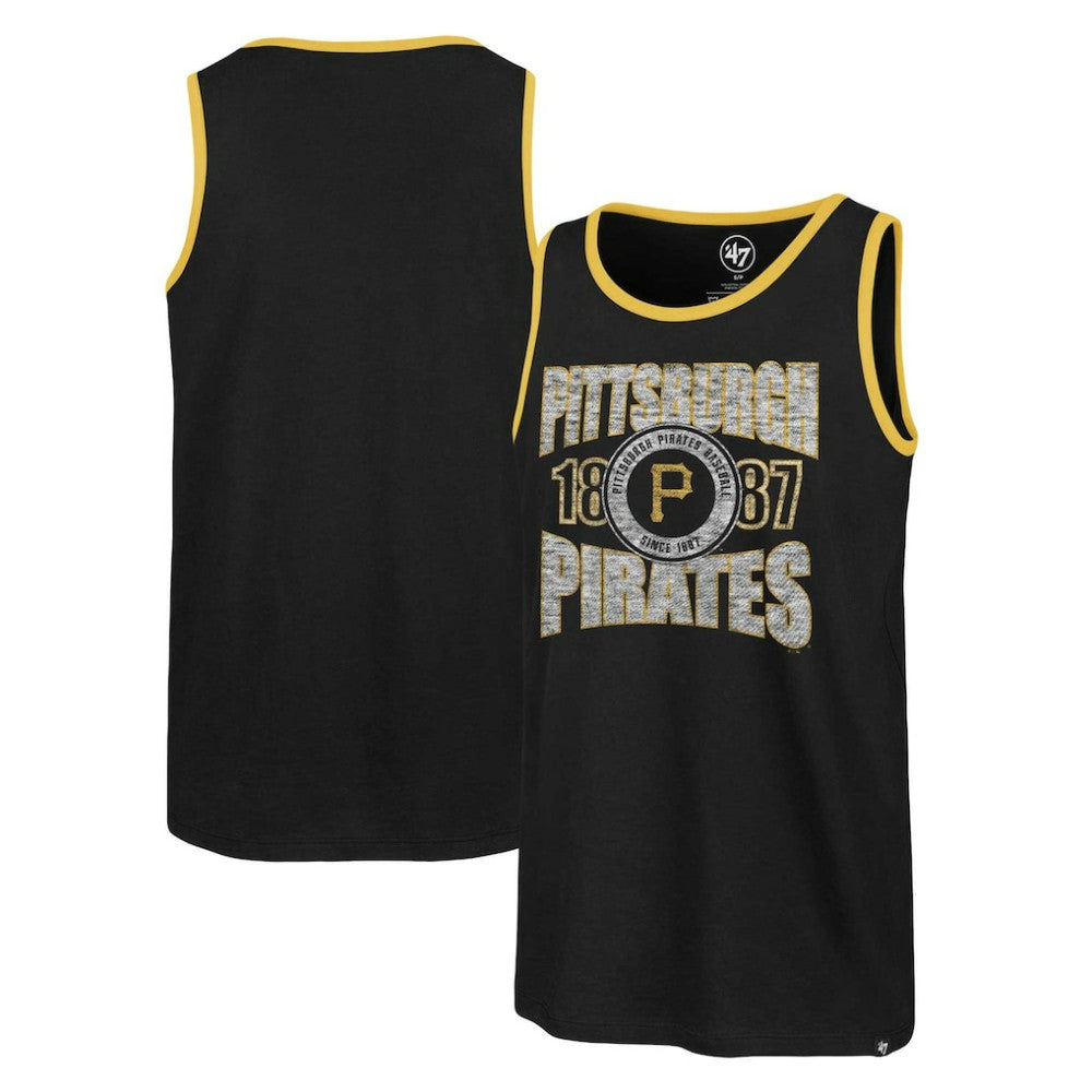 Black Pittsburgh Pirates '47 Upload Franklin Tank Top