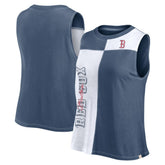 Navy/White Boston Red Sox Fanatics Women's Color-Block Tank Top