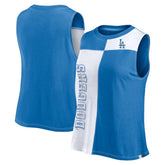 Royal/White Los Angeles Dodgers Fanatics Women's Color-Block Tank Top