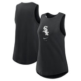 Black Chicago White Sox Nike Women's Legacy Icon High Neck Dri-FIT Tank Top