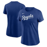 Royal Kansas City Royals Nike Women's Wordmark T-Shirt