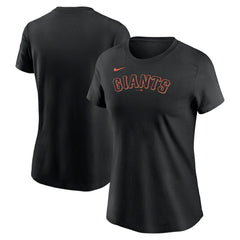 Black San Francisco Giants Nike Women's Wordmark T-Shirt