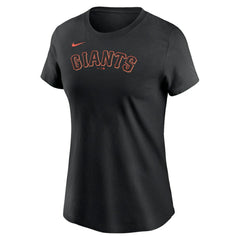 Black San Francisco Giants Nike Women's Wordmark T-Shirt