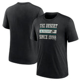 Heather Black Arizona Diamondbacks Nike Cooperstown Collection Local Stack Tri-Blend T-Shirt