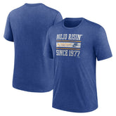 Heather Royal Seattle Mariners Nike Cooperstown Collection Local Stack Tri-Blend T-Shirt