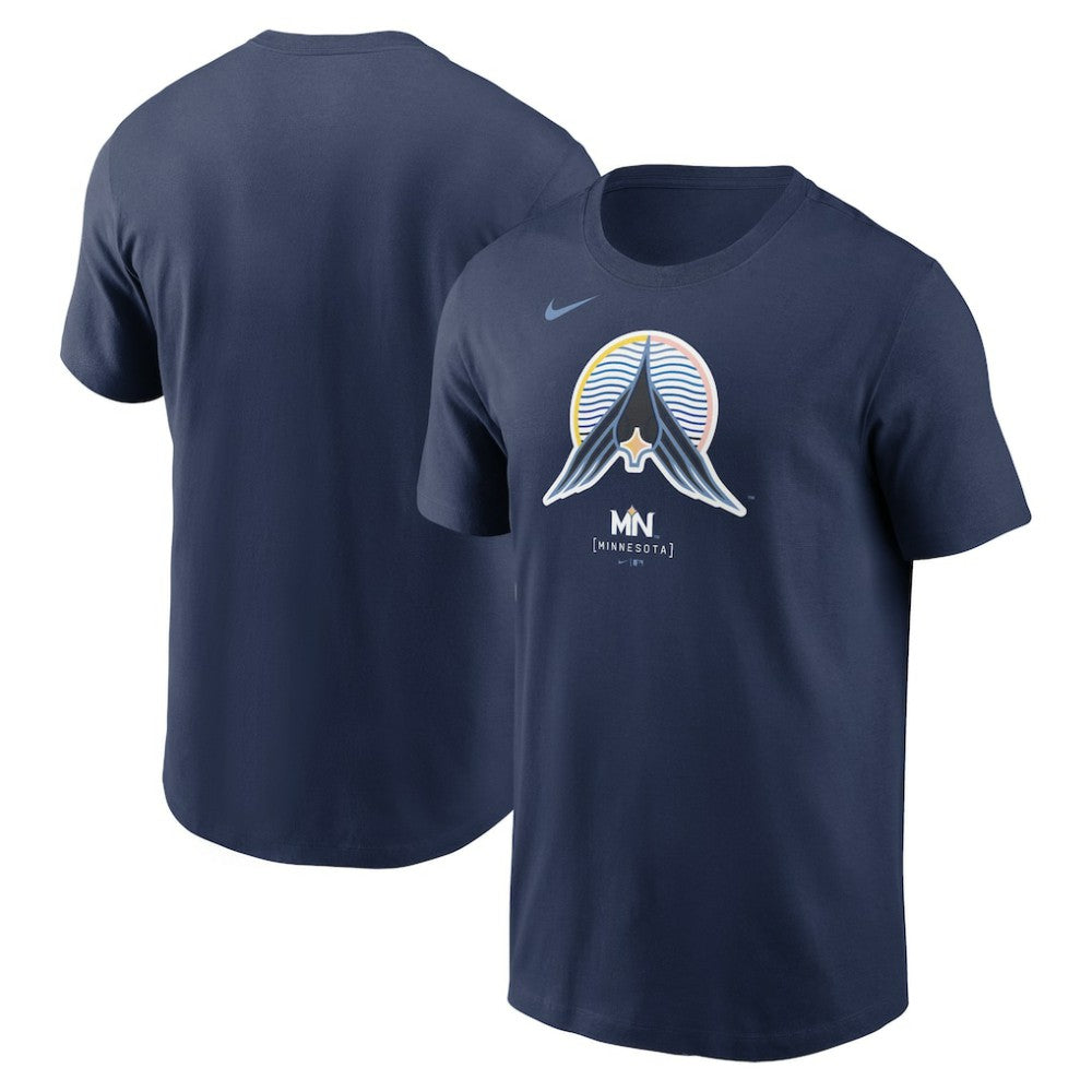 Navy Minnesota Twins Nike 2024 City Connect Large Logo T-Shirt