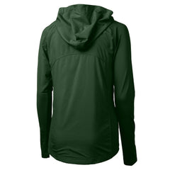 Cutter & Buck Women's Gridiron Classics Logo Adapt Eco Knit Hybrid Recycled Full-Zip Hoodie - Philadelphia Eagles Hoodies