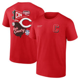 Red Cincinnati Reds Fanatics Split Zone T-Shirt