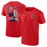 Red St. Louis Cardinals Fanatics Split Zone T-Shirt