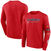 Red St. Louis Cardinals Fanatics Strike the Goal Long Sleeve T-Shirt