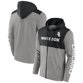 Gray/Black Chicago White Sox Fanatics Ace Hoodie Full-Zip Sweatshirt