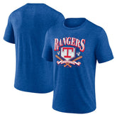 Heather Royal Texas Rangers Fanatics Home Team Tri-Blend T-Shirt