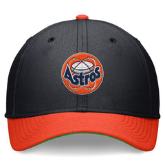 Navy/Orange Houston Astros Nike Cooperstown Collection Rewind Swooshflex Performance Hat