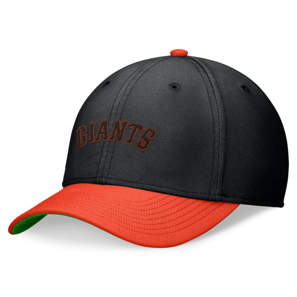 Black/Orange San Francisco Giants Nike Cooperstown Collection Rewind Swooshflex Performance Hat