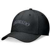 Black Colorado Rockies Nike Performance Flex Hat