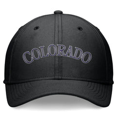 Black Colorado Rockies Nike Performance Flex Hat
