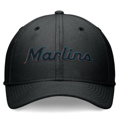 Black Miami Marlins Nike Performance Flex Hat